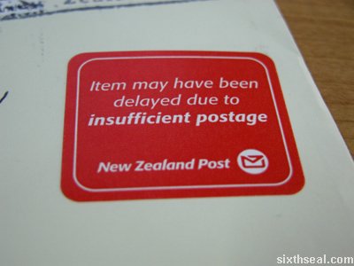 nz insufficient postage
