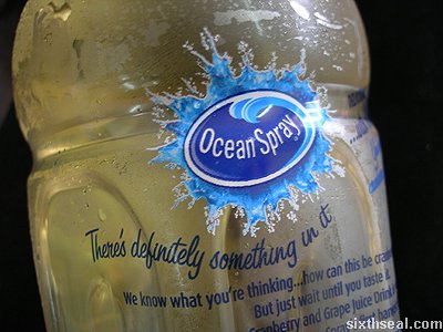 white cranberry ocean spray