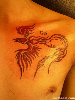 phoenix rebirth tattoo clean
