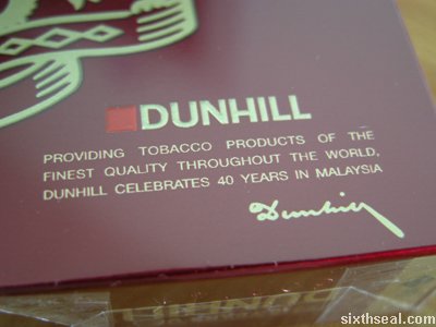 dunhill 40 pack sig