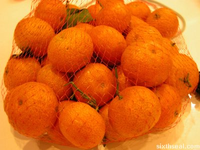 tiny mandarin oranges bag