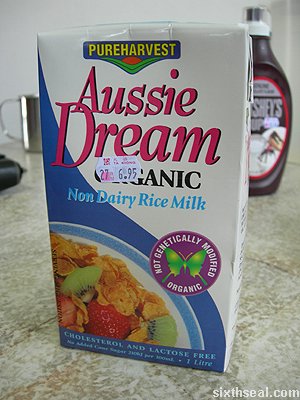 aussie dream rice milk carton