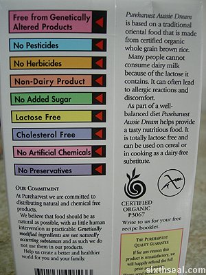 aussie dream rice milk ge