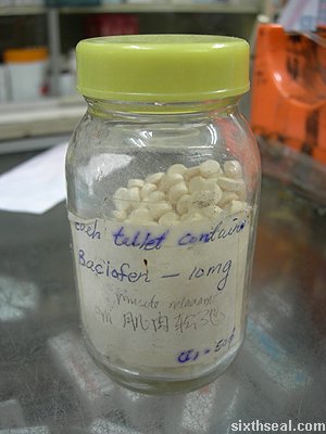 baclofen bottle