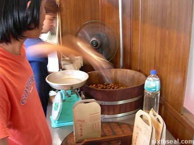 chestnuts stall