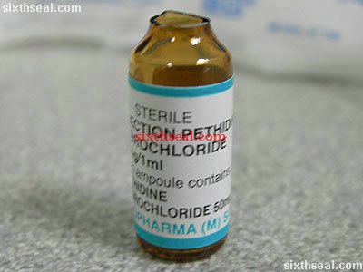 pethidine vial