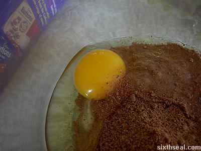 cadbury buttons muffin mix egg