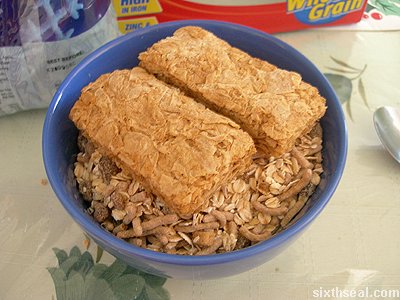 weet bix cereal layer