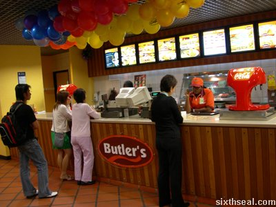 butlers family restaurant counter