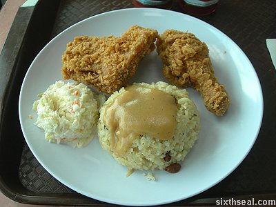 kfc colonel rice combo