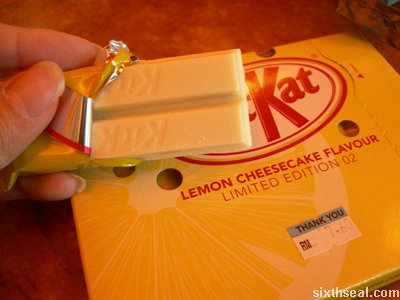 kitkat limited edition cheesecake open