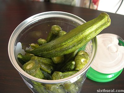 okra chips whole