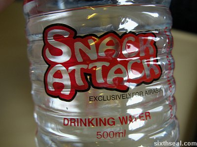 snack attack drinking water