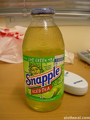 snapple iced tea lime green tea