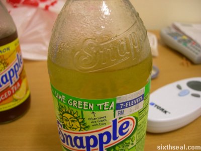 snapple lime green tea good