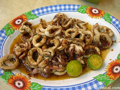 squid cooked
