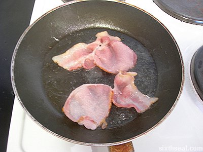 bacon omelet bacon crispy