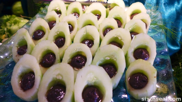 cucumber olives