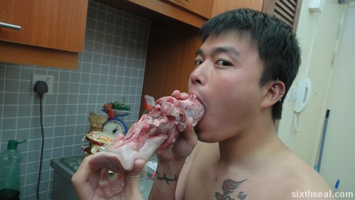 cooking pig tongue