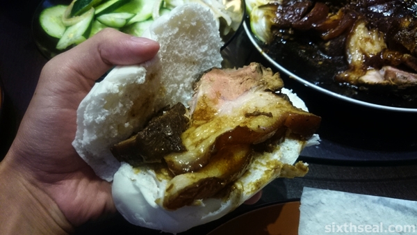 Pork Belly Tongue Burger