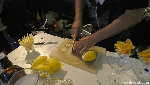 cocktail making