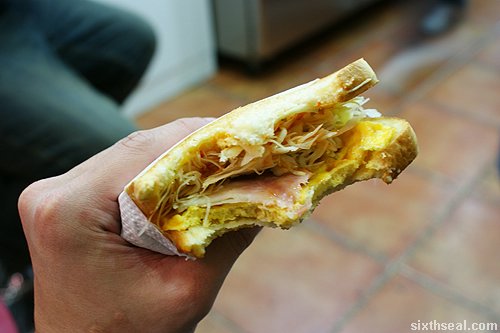 isaac toast bacon sandwich