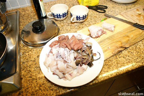 chopped seafood