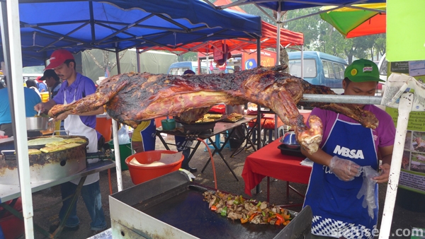 whole grilled lamb